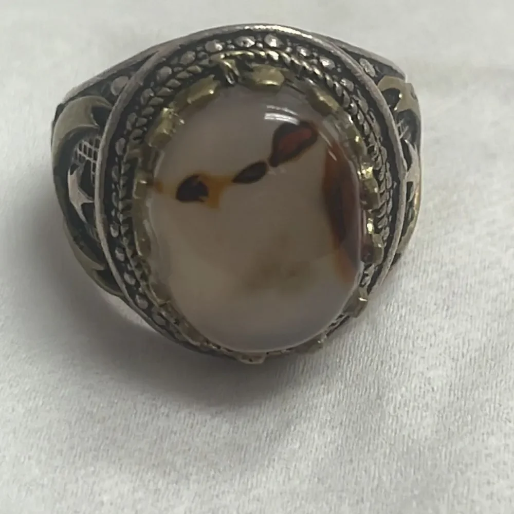 agate stone unique ring
